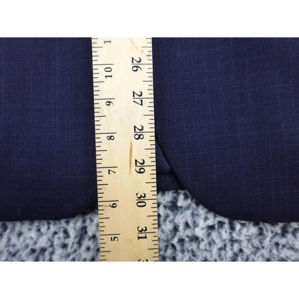 Jos. A. Bank Signature Gold‎ Blazer Mens 42R Blue Plaid Wool Two Button Jacket